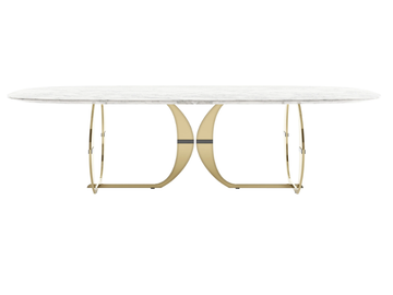CONVIVIO - Oval marble dining table by Capital Collection - view 3